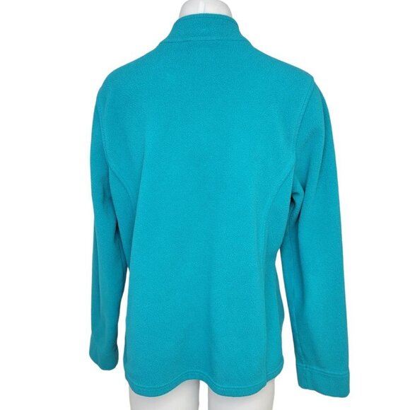 L.L Bean Fleece Button  Up Size Medium - Picture 3 of 6